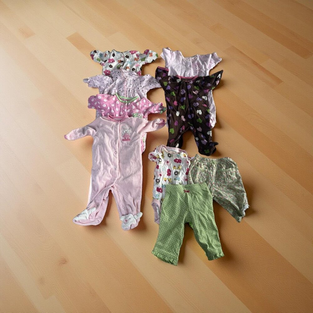Bundle of 9 NB Girl Carter's Just One Year